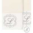 thumbnail image 2 of Authentic Hotel and Spa  100% Turkish Cotton Monica 2PC Embellished Bath Towel Set Cream M, 2 of 3
