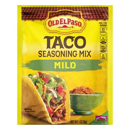 (4 Pack) Old El Paso Taco Mild Seasoning Mix, 1 oz (Best Taco Seasoning Mix)