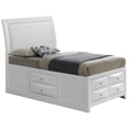 thumbnail image 3 of Glory Furniture Omega Wood Veneer Twin Storage Bed in White, 3 of 5
