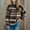 Brown, variant on Axiiglly Sweaters for Women Crew Neck Striped Sweater Comfy Cotton Warm Winter Clothes Casual Versatile Chunky Fall Outfits Loose Trendy Knit Pullover Sweaters