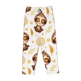 thumbnail image 4 of Balery Sloth Yoga print Women's Pajama Pants,Ultra Lightweight Pjs,Lounge Pant-Medium, 4 of 9