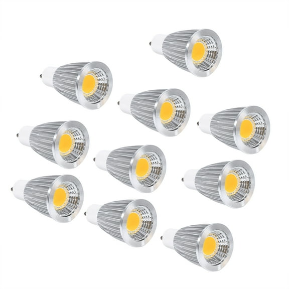 10pcs Ultra Bright LED  Ultra Bright LED GU10 7W  Warmer  White  COB Spot Lights Bulb