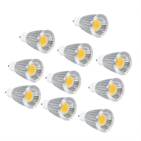 

10pcs Ultra Bright LED Ultra Bright LED GU10 7W Warmer White COB Spot Lights Bulb