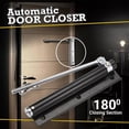 thumbnail image 2 of Clearance! beishanbush Door Stoppers Door Stainless Spring Steel Closer Single Adjustable Automatic Closer Door Tools & Home Improvement One Size Black, 2 of 6