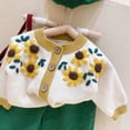 thumbnail image 5 of LYMAYTER Kids Girls Sweaters Jacket Infant Spring Fall Warm Printed Tops Toddler Knit Cardigan Coats for 12 M -7 Y, 5 of 6