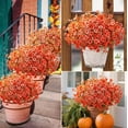 thumbnail image 3 of Waipfaru Artificial Fake Mums Plants Flowers Outdoor Fall Decoration,24 Bundles Faux Silk Daisy Realistic Eucalyptus UV Resistant for Outside Home Porch Patio Yard Planter Decor, 3 of 10