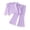 Purple-1a, variant on Toddler Baby Girls Clothes Sets Fall Winter Outfits Ribbed Knit Clothing Set Long Sleeve Round Neck Sweater with 3D Bowknot Flare Pant Sets 6-9 Months