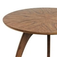 thumbnail image 5 of Martin Svensson Home LAX Round Wood End Table in Warm Nutmeg Brown, 5 of 6