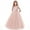 Rose, variante sur Robe Longue en Dentelle Florale Vintage pour Filles Manches 3/4 Robe de Soirée de Mariage Robe de Danse Formelle
