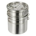 thumbnail image 2 of 2 Pcs Camping Cookware Cooking Set Outdoor Stainless Portable cookware Steel Camping Pots Cup Mug for Backpacking Hiking Picnic, 2 of 9