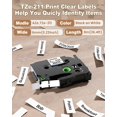 thumbnail image 3 of Cinta de etiquetas MarkDomain TZe-211 de 6 mm laminada en negro sobre blanco, 3 of 6