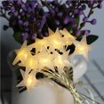 thumbnail image 1 of Matsuzay 20 luces LED de cadena, luz decorativa de alambre de cobre de cinco estrellas, alimentada por para boda, fiesta, Navidad Iluminación navideña 2.3 M 20 lámparas Matsuzay HA024792-01, 1 of 5