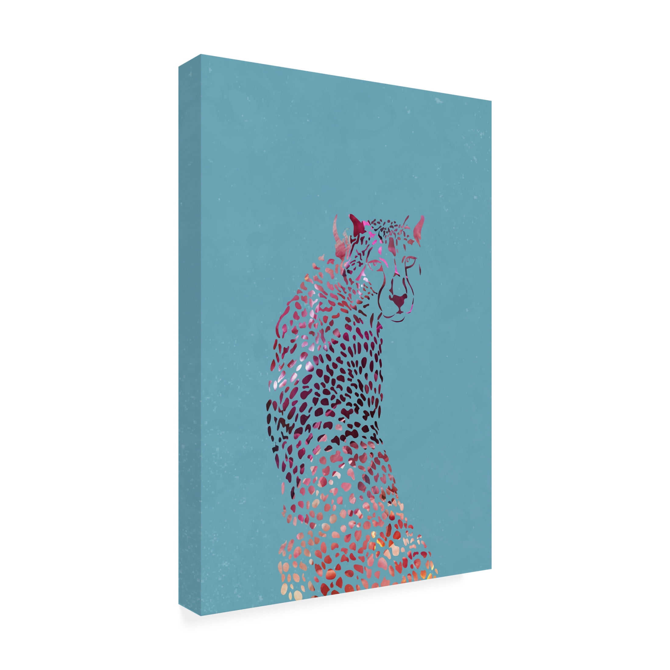 Trademark Fine Art Sarah Manovski Abstract Cheetah Canvas Wall Art