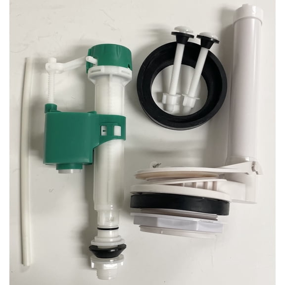 Glacier Bay Fill Valve and 3-Inch Flush Valve Kit for Two Piece Toilet with Gasket and Nylon Bolts