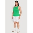 thumbnail image 4 of Womens Plus Size Basic Crew Neck Tank Top, 4 of 5