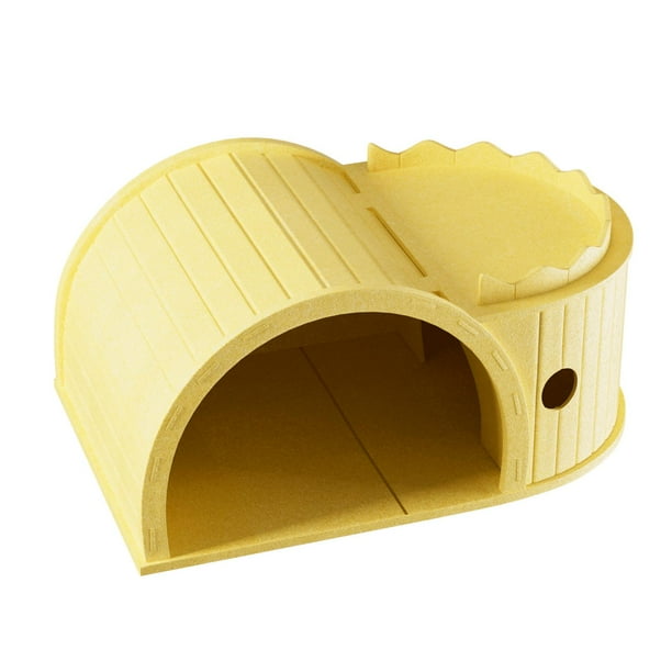 Rascador de cartón para gatos, portátil, multifunción, para mascotas Amarillo