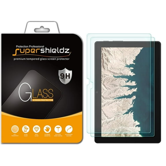 [2-Pack] Supershieldz for Lenovo 10e Chromebook Tablet (10.1 inch) Tempered Glass Screen Protector, Anti-Scratch, Anti-Fingerprint, Bubble Free