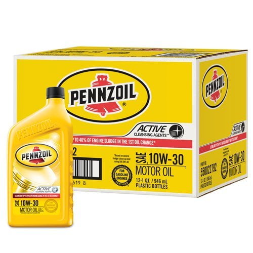 Pennzoil 550022792 Oil  SAE 10W30; 1 Quart Bottle; Single