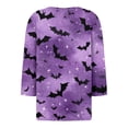 thumbnail image 6 of Halloween Cute Shirts for Women Funny Ghost Pumpkin Spider Graphic Tee Pumpkin Print Festive Autumn Top, 6 of 6