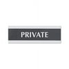 US Stamp 4761 Century Series Private Sign 9w x 1/2d x 3h Black/Silver