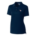 thumbnail image 2 of Women's Cutter & Buck Navy Cleveland Guardians DryTec Advantage Tri-Blend Pique Polo, 2 of 3