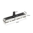 thumbnail image 2 of Uxcell Mixer 45mm Straight Slide Potentiometer B10K Ohm With Black White Knobs 2pack, 2 of 5