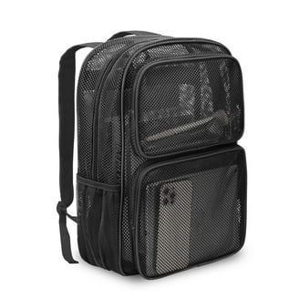K-Cliffs Deluxe Mesh Backpack, Heavy Duty, Transparent, with Side