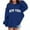 Navy, variant on New York Hoodies for Girl Fall Winter Long Sleeve Casual Graphic Hooded Sweatshirt with Pockets Kids Pullover Tops