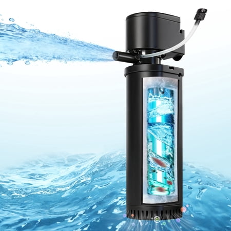 TARARIUM 400GPH U-V Cold Plunge Filter for 100-800 Gal Ice Bath Tub, Green Clean Machine Sanitation Submersible Pump, Crystal Clear Water for Cold Pod Hot Tub Spa Small Pool