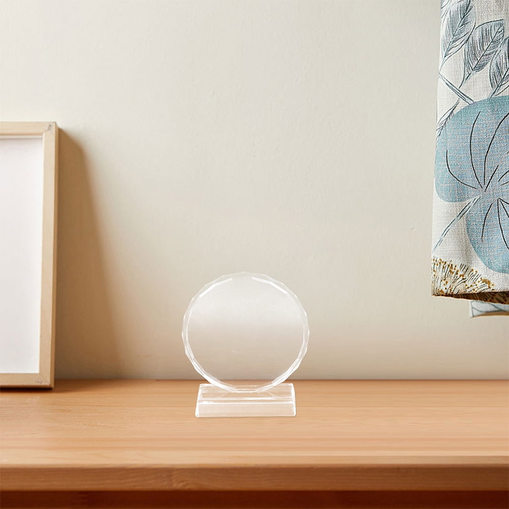 GOOHOCHY Sublimation Blanks Crystal Award Trophy with Photo Frame, Decorative Plaque for Recognition, Appreciation, and Picture Display