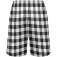 thumbnail image 2 of Black and White Buffalo Check Men's Athletic Shorts,Men's Pajama Bottoms for Home and Rest-XL, 2 of 7