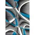 thumbnail image 3 of Luxe Weavers Turquoise Modern Abstract Area Rug 6x9 Geometric Living Room Carpet, 3 of 7