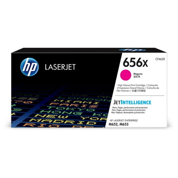 HP 656X High Yield Magenta Original LaserJet Toner Cartridge, ~22,000 pages,