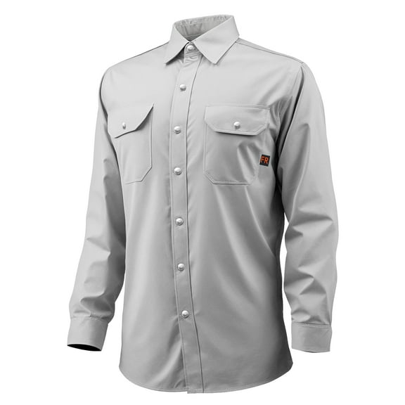 VEVOR FR Shirts for Men, 7oz. Flame Resistant Welding Jacket, Machine Washable Cotton Heat-Resistant Welding Shirt, Meets ATPV 9.2 Cal/cm² Arc Rating - L Size