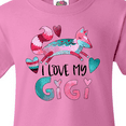 thumbnail image 4 of Inktastic I Love My Gigi Pink and Blue Fox with Hearts Youth T-Shirt, 4 of 5