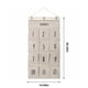 thumbnail image 2 of Organizador colgante de lona con 6 bolsillos - Espacio de almacenamiento para puertas de pared de 28x14 pulgadas para baño, cocina, armario - negro, blanco o gris, 2 of 6