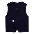 thumbnail image 3 of Boys Formal Suit Vest Kids 3 Button Adjustable Back Strap Toddler Vests, 3 of 3