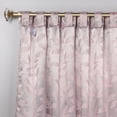 thumbnail image 2 of Superior Blackout Leaves Light Filtering Back Tab Curtain Panel Set, 52"x63", Blush, 2 of 9