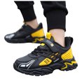 thumbnail image 3 of NOEGOEU Boys Slip On Shoes for Kids Waterproof Sneakers Lightweight Non Slip Sole Walking Running (Yellow,36), 3 of 8