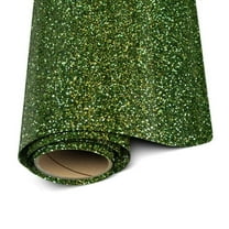 Siser Glitter Heat Transfer Vinyl – Dark Green HTV Iron on Vinyl – 12” x 3 Foot ( 36 inches / 1 yard )