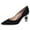 Black, variant on FSJ Women Classic Pointed Closed Toe Slip On Pumps Crystal Chunky Block Mid Heel Bridal Party Wedding Dress Shoes Size 8 Pink