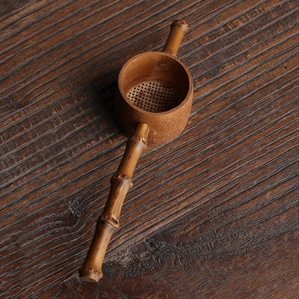 Bamboo Tea Strainer Infuser Kitchen Filter Mesh Colander Hand Made Tools SL 