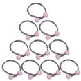 thumbnail image 1 of 10 piezas de banda elástica para el cabello de doble cuerda jinwen shinny pony tail holder, 1 of 8