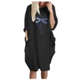 thumbnail image 1 of El vestido estampado sexy de bolsillo suelto casual de talla grande de invierno para mujer de la moda Fridja  yut530, 1 of 3