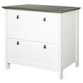 thumbnail image 2 of Saint Birch Finley 2-Drawer Modern Wood Lateral File Cabinet in White/Gray Oak, 2 of 6