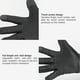 thumbnail image 2 of sweethay 1 par de guantes de protección para ciclismo, dedos para conducir, manoplas cálidas para pantalla táctil, motocicletas, bicicletas, guantes y mitones Negro, 2 of 6