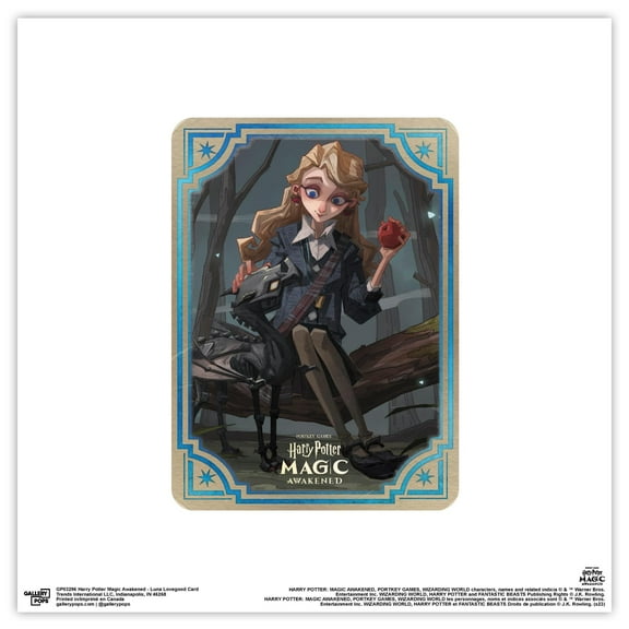 Gallery Pops Harry Potter Magic Awakened - Luna Lovegood Card Wall Art, Unframed Version, 12" x 12"