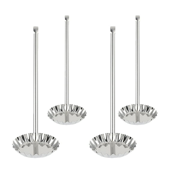 LOLIPPYY 4Pcs Stainless Steel Pancake Mould Long Handle Making Fried Balls for Home Users