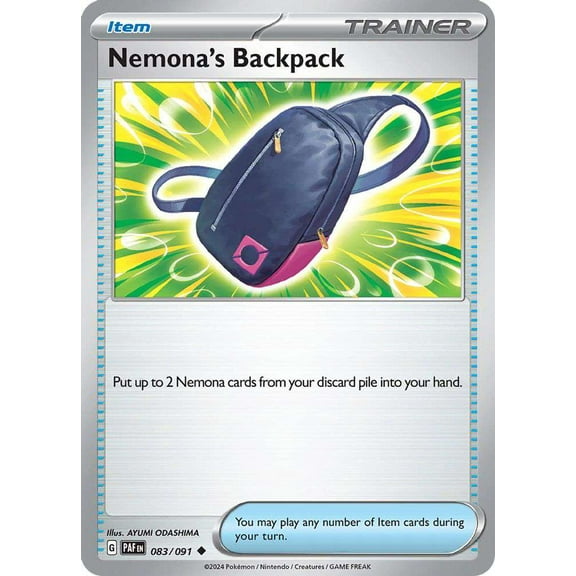Pokemon Paldean Fates Uncommon Nemona's Backpack #83
