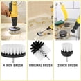 thumbnail image 2 of Electric Carpet Brush Drill Kit All Purpose Cleaner Auto Tires Cleaning Tools Bathroom Scrubber Brushes with Extender B, 2 of 10